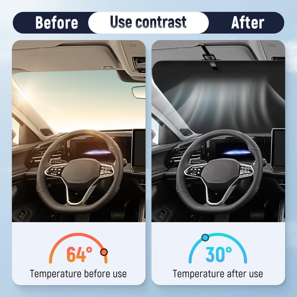 Slideshield™ - Retractable Car Sun Shade