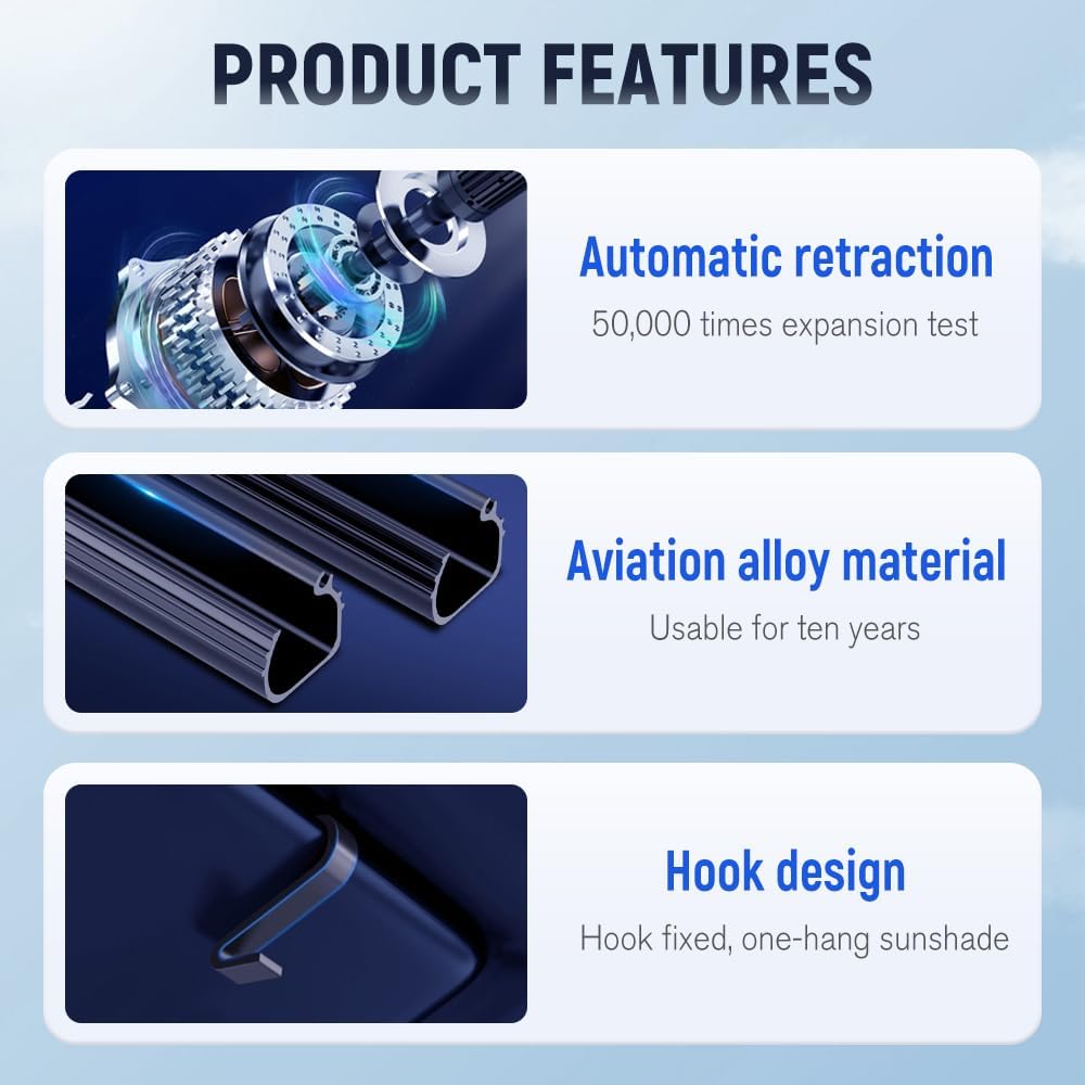 Slideshield™ - Retractable Car Sun Shade