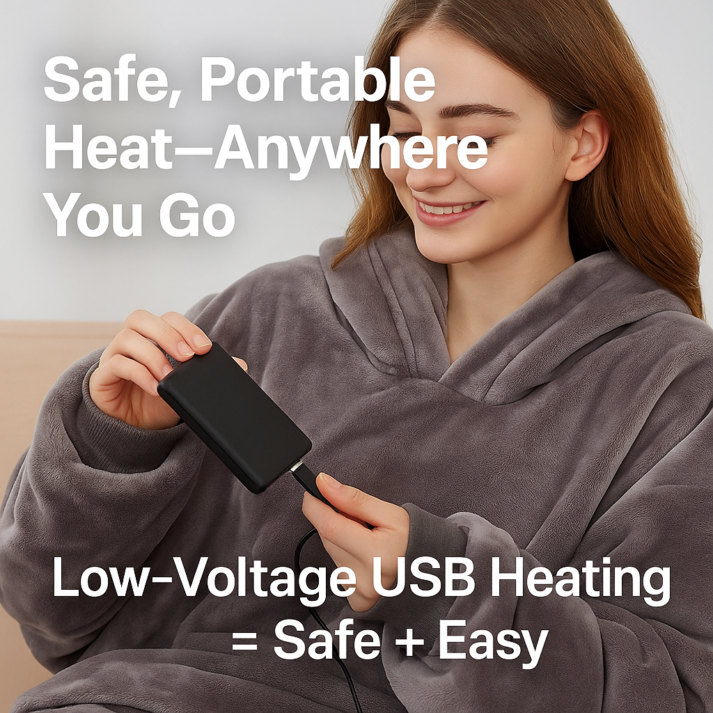 A Heated Wearable Blanket That Replaces Your Winter Heater