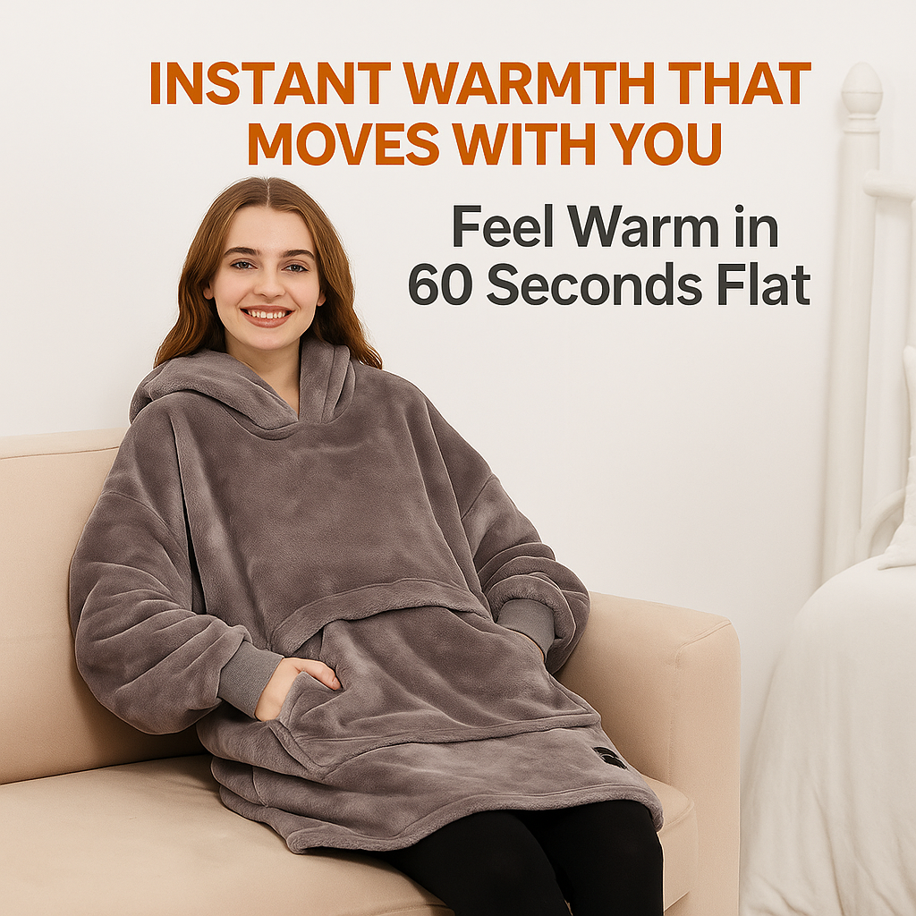 A Heated Wearable Blanket That Replaces Your Winter Heater