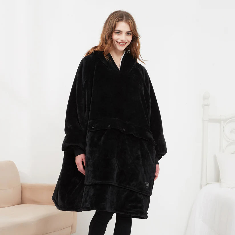 A Heated Wearable Blanket That Replaces Your Winter Heater