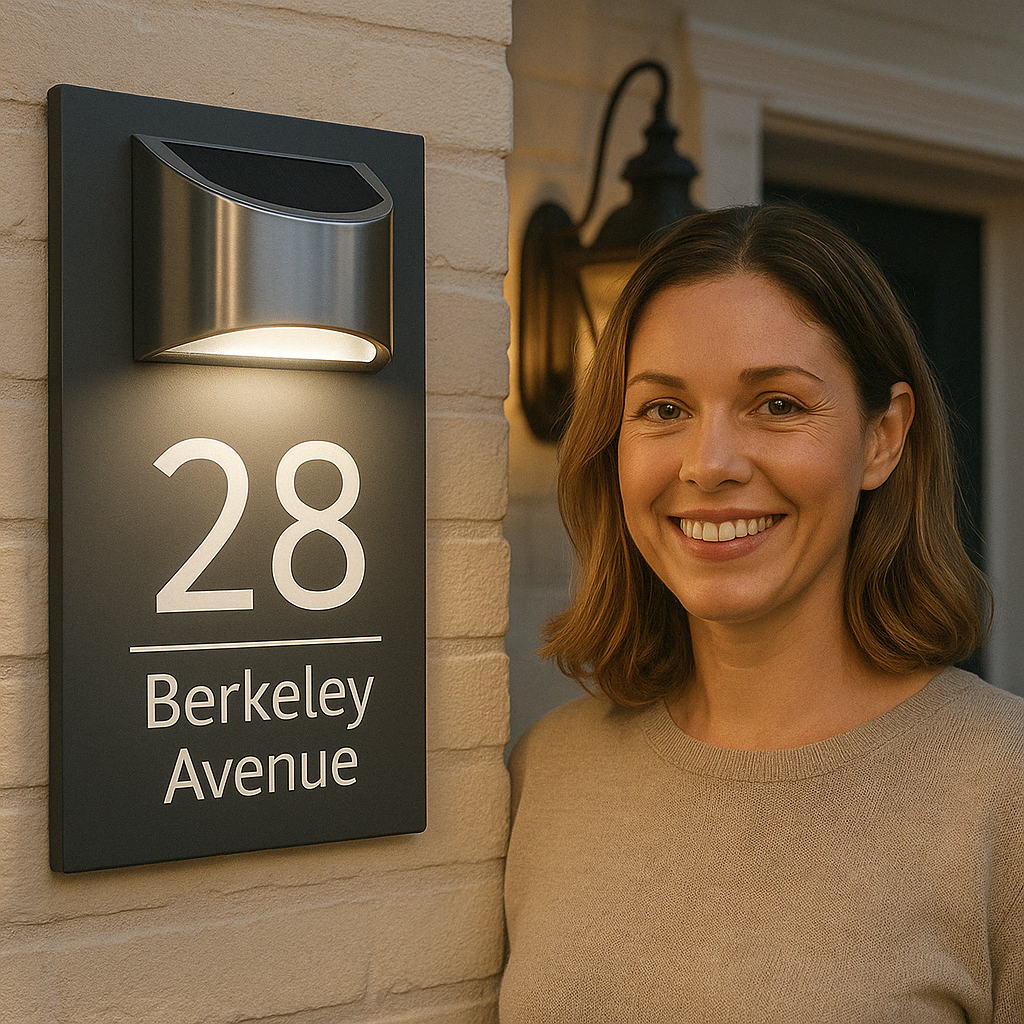 GlowSign™ - A Solar-Powered House Number That Makes Your Home Instantly Stand Out