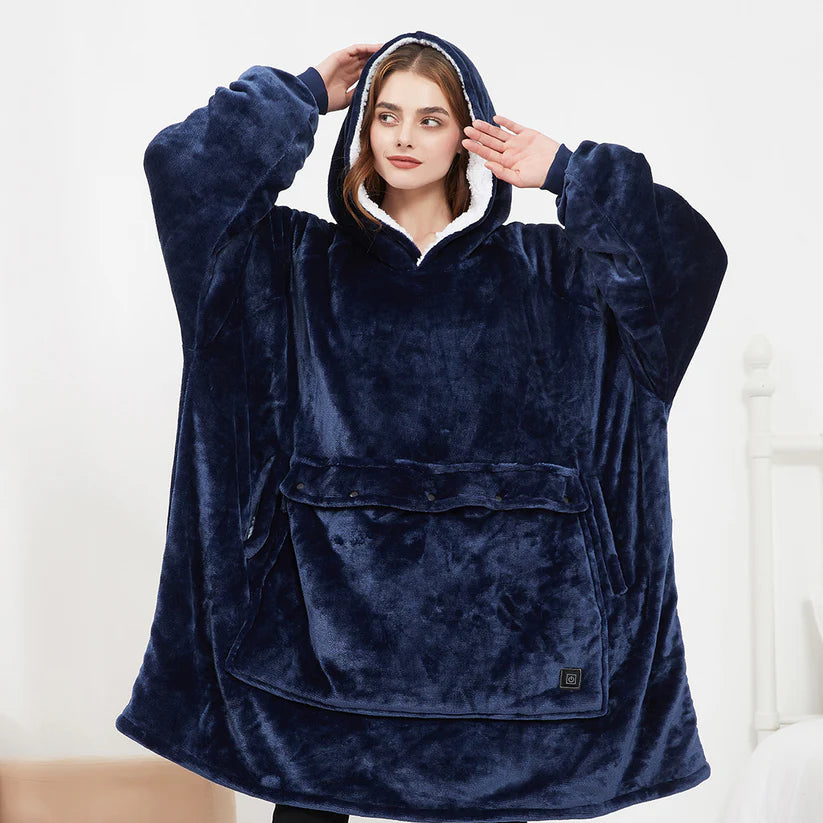 A Heated Wearable Blanket That Replaces Your Winter Heater